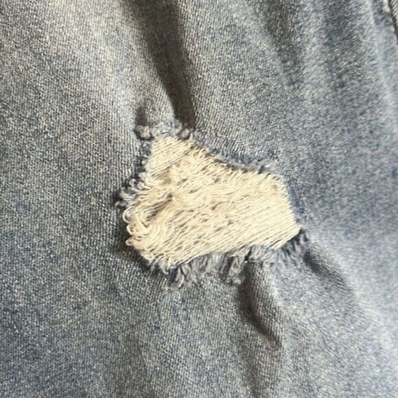 Kenneth Cole Raw Hem "Jess" Distressed Skinny Jean 12 - Picture 9 of 16